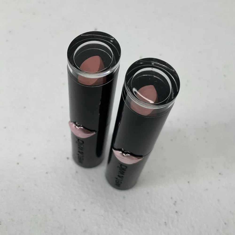 Wet n Wild MegaLast Matte Lipstick Bare It All Skin Ny Dipping 0.11 oz Lot of 2